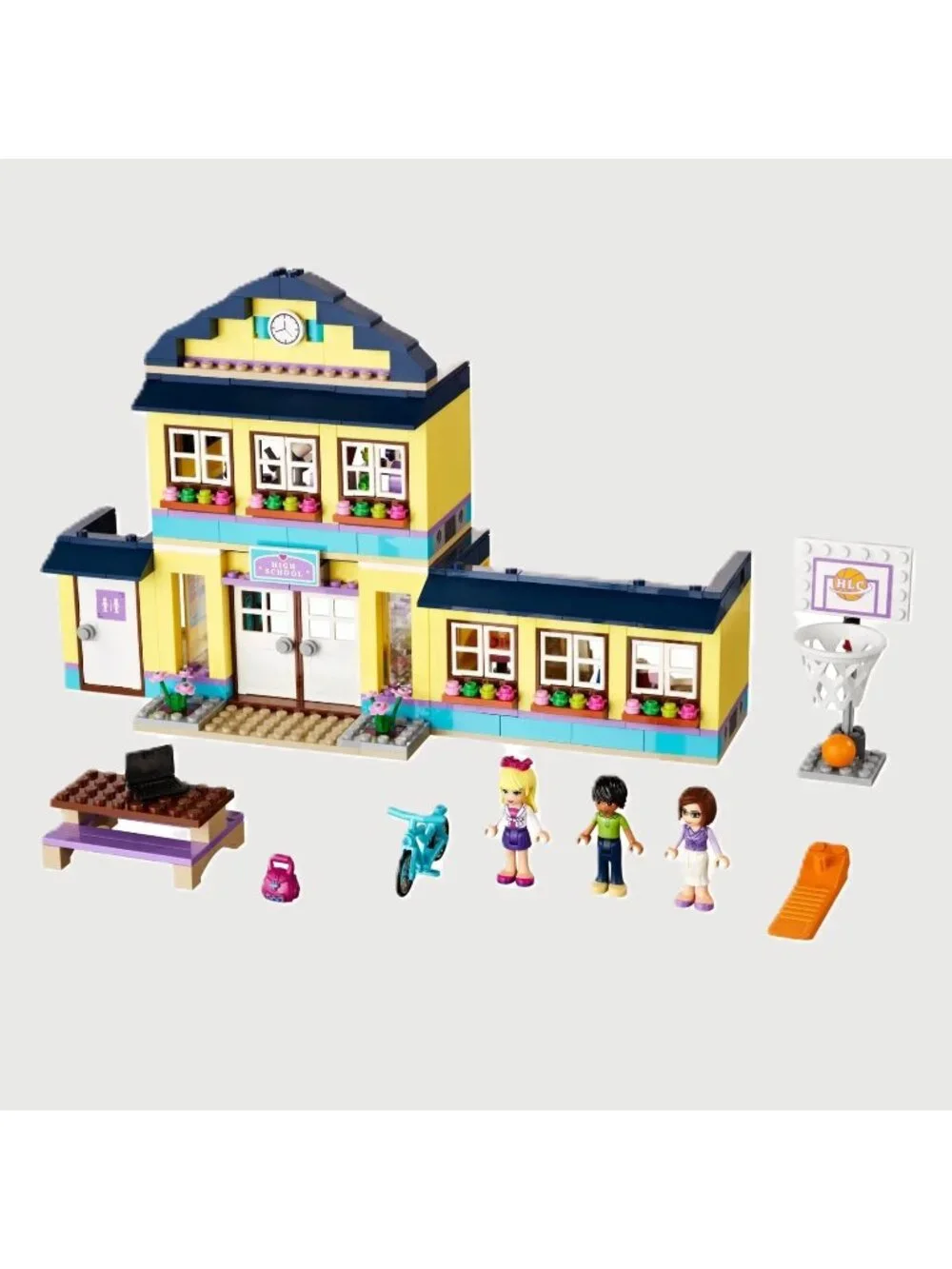 Lego Friends Heartlake High School Complete Set 41005 with Instructions NO Box